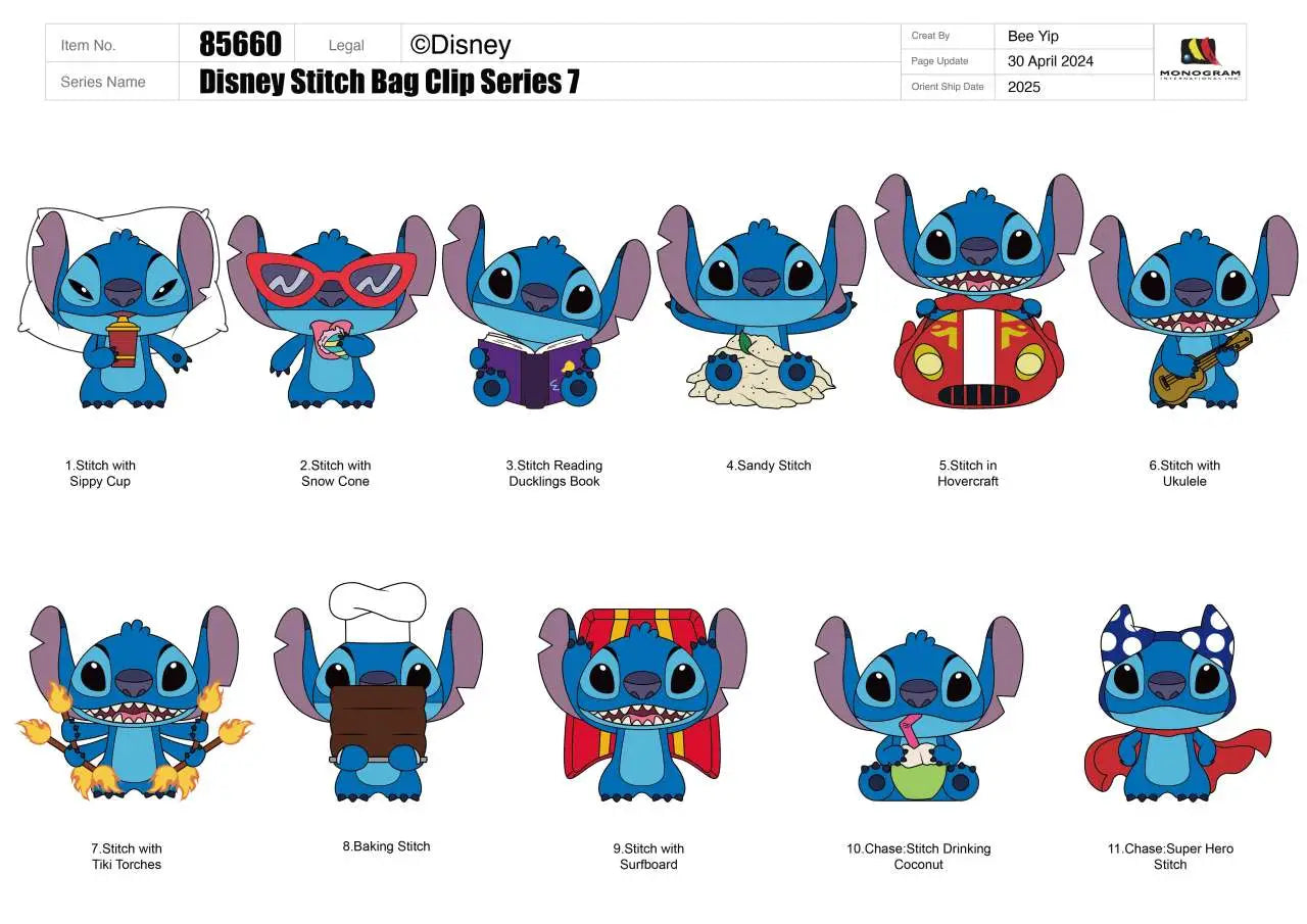 STITCH S7 BAG CLIP BLIND BOX DISPLAY (24)