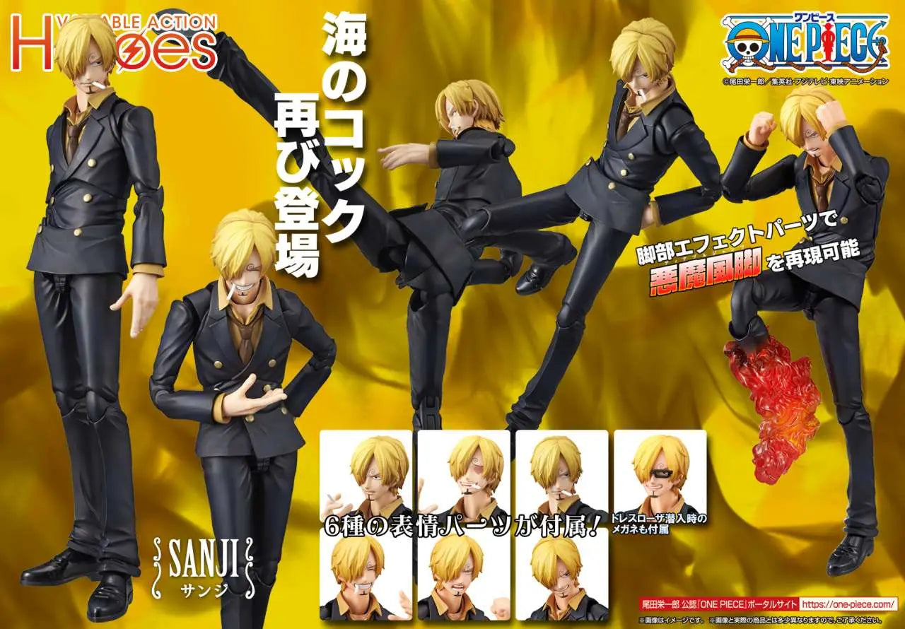 ONE PIECE SANJI VARIABLE ACTION HEROES AF RERUN