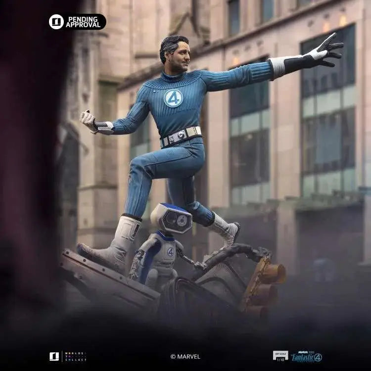 FANTASTIC FOUR FIRST STEPS MR. FANTASTIC AND H.E.R.B.I.E 1/10 STATUE