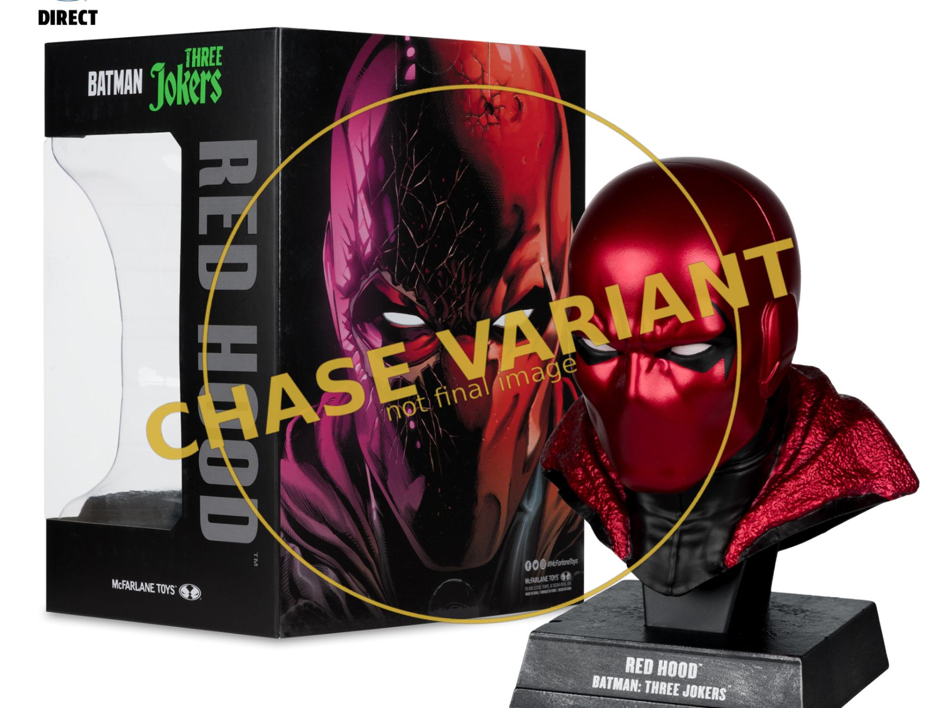 DC DIRECT BATMAN 1:3 COWL PROP REPLICA RED HOOD CHASE