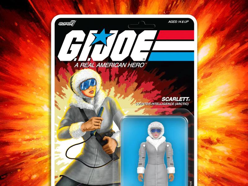 G.I. JOE WAVE 06 ARCTIC SCARLETT REACTION+ FIGURE