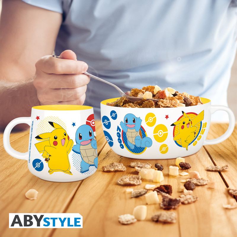 POKEMON PIKACHU & KANTO STARTERS BREAKFAST SET