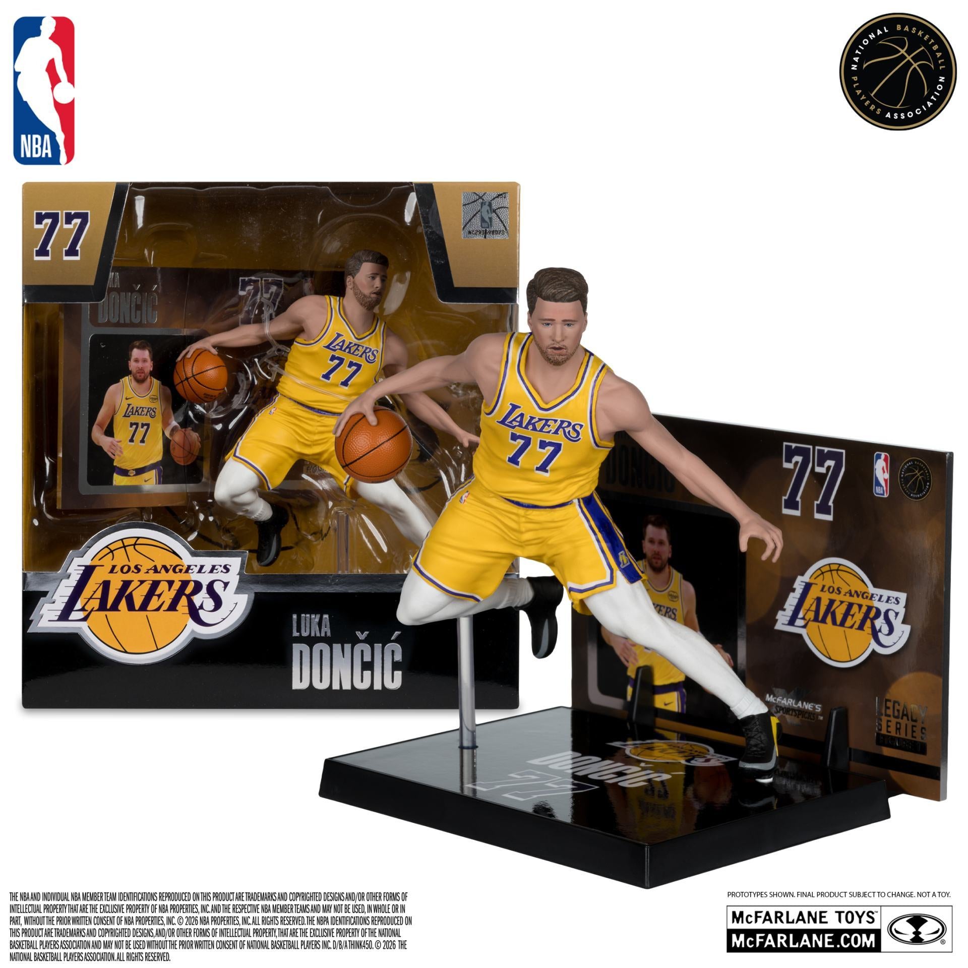 NBA SPORTSPICKS LUKA DONCIC (LA LAKERS) POSED FIGURES