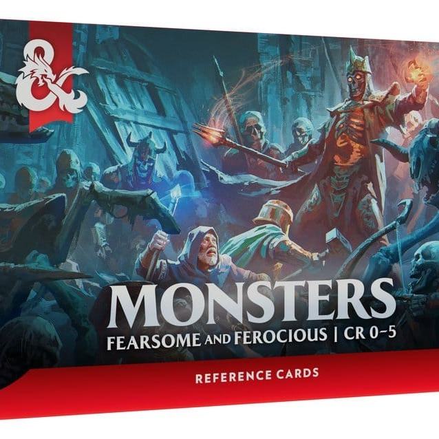 DUNGEONS & DRAGONS REFERENCE CARDS MONSTERS (FEARSOME AND FEROCIOUS) ENG