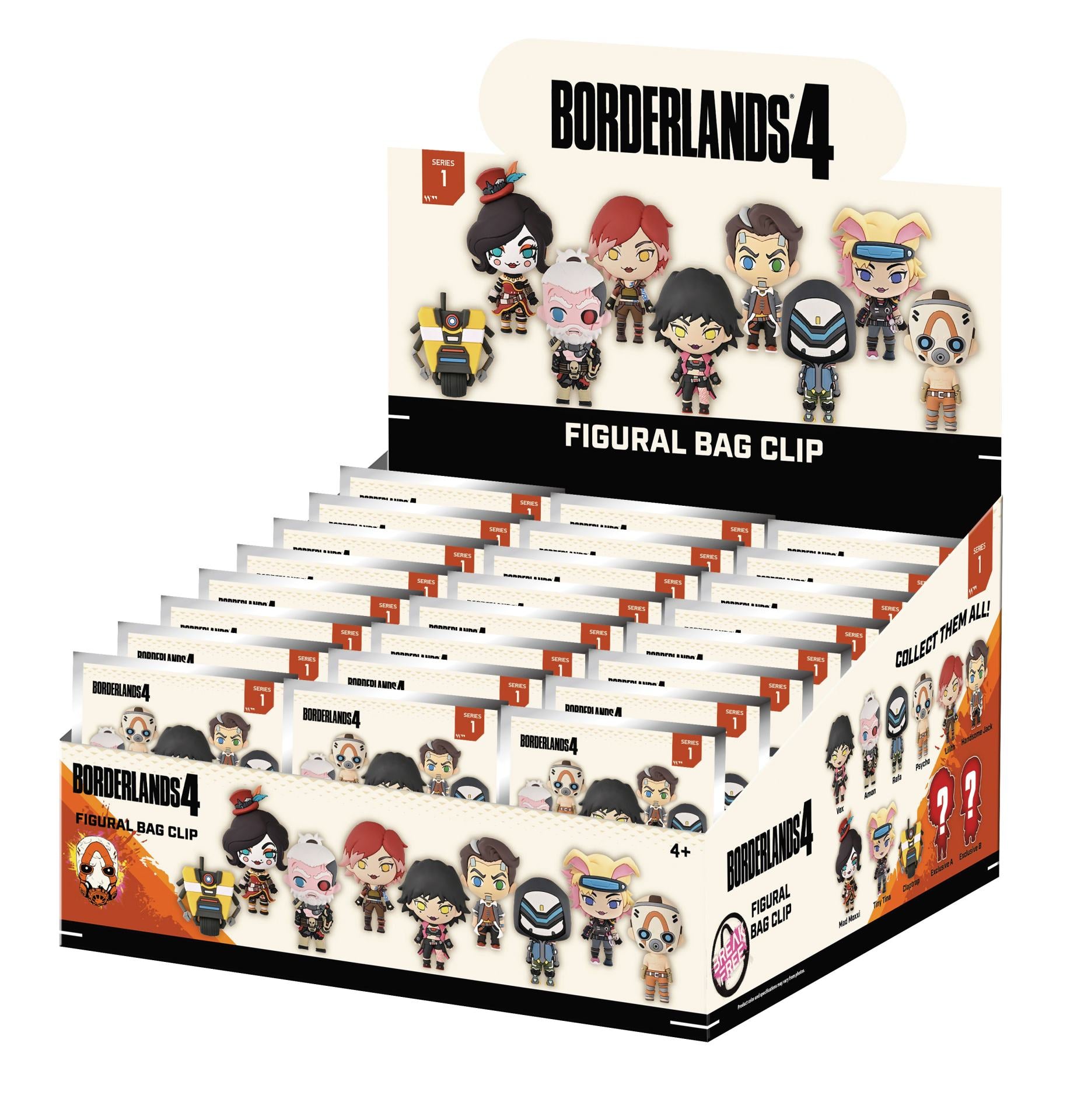 BORDERLANDS BAG CLIP BLIND BOX DISPLAY(24)