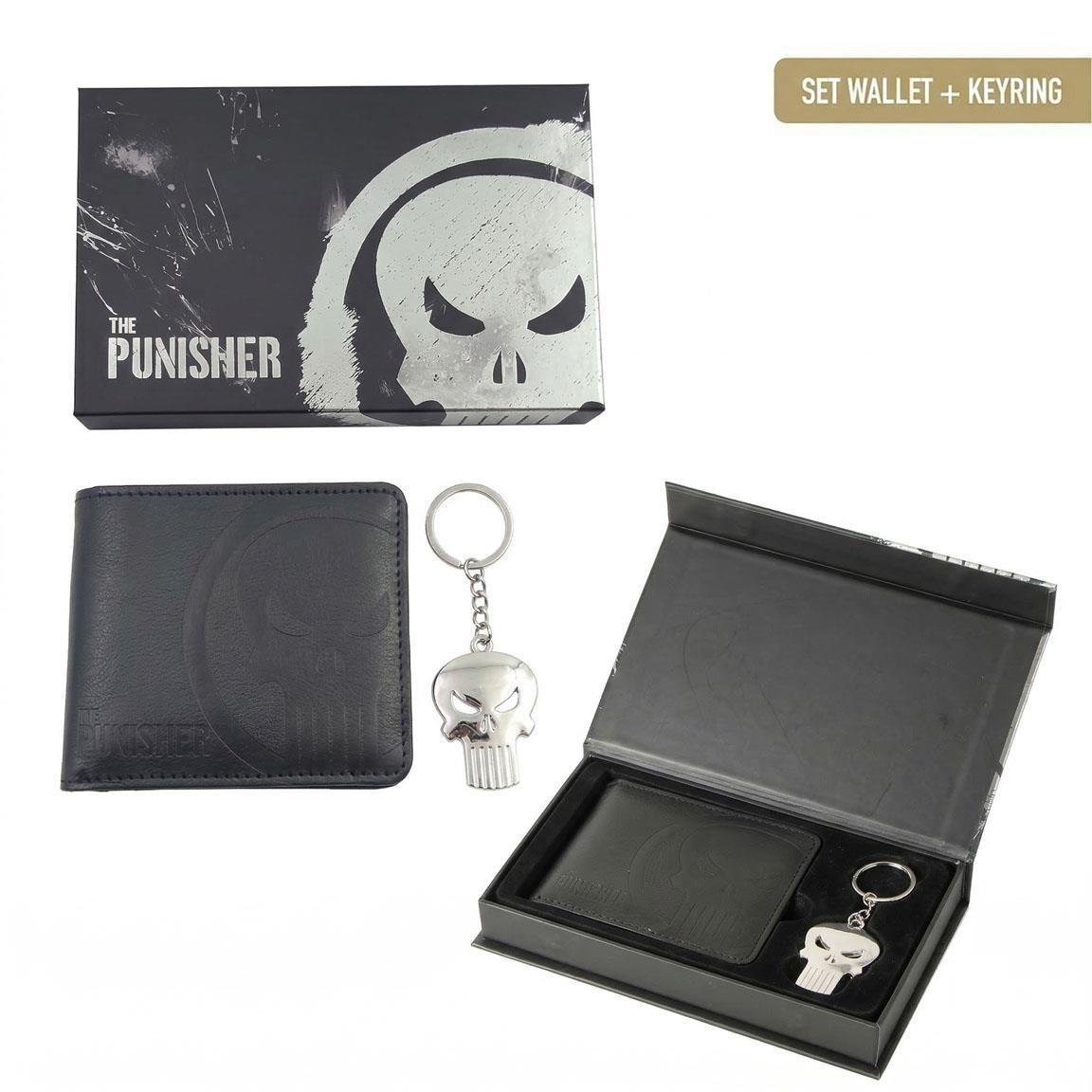 PUNISHER WALLET KEYCHAIN GIFT SET PACK