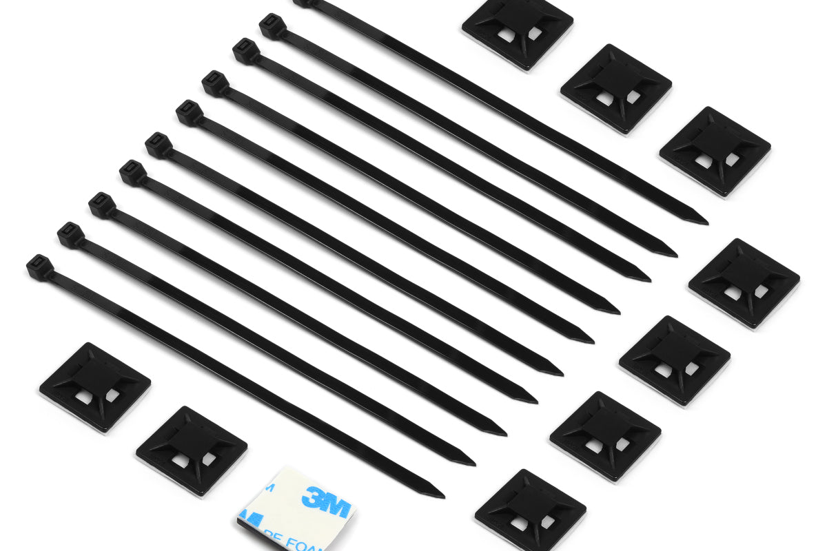 Cable Mount & Tie (10 pcs)