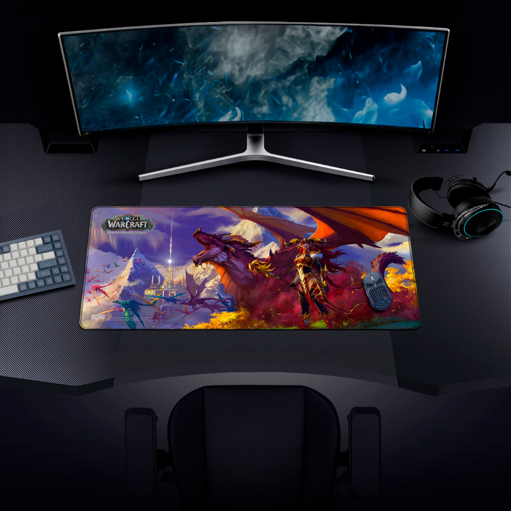 World Of WarCraft Dragonflight: Alexstrasza & Dragon, Mousepad, XL
