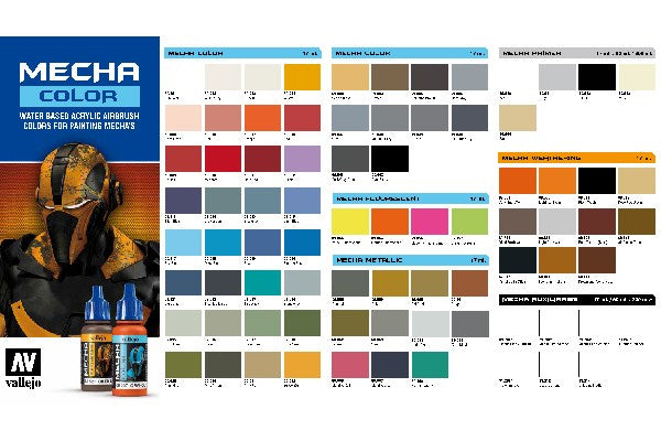 Color chart: Mecha