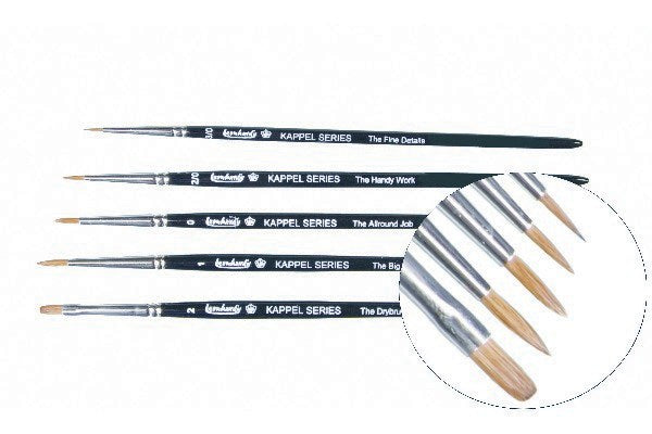 Kolinsky Kappel penselsæt 5stk. ass.