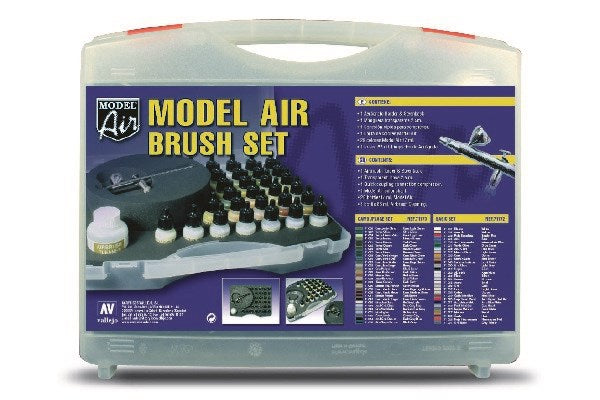 Model Air camouflage color set 29x17ml + airbrush