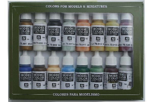 Model Color set 'Naval/steam ERA' 16 colors