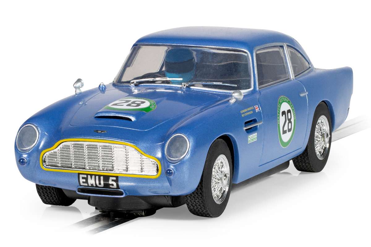 Aston Martin DB5, blue/yellow, Historic GT Racing