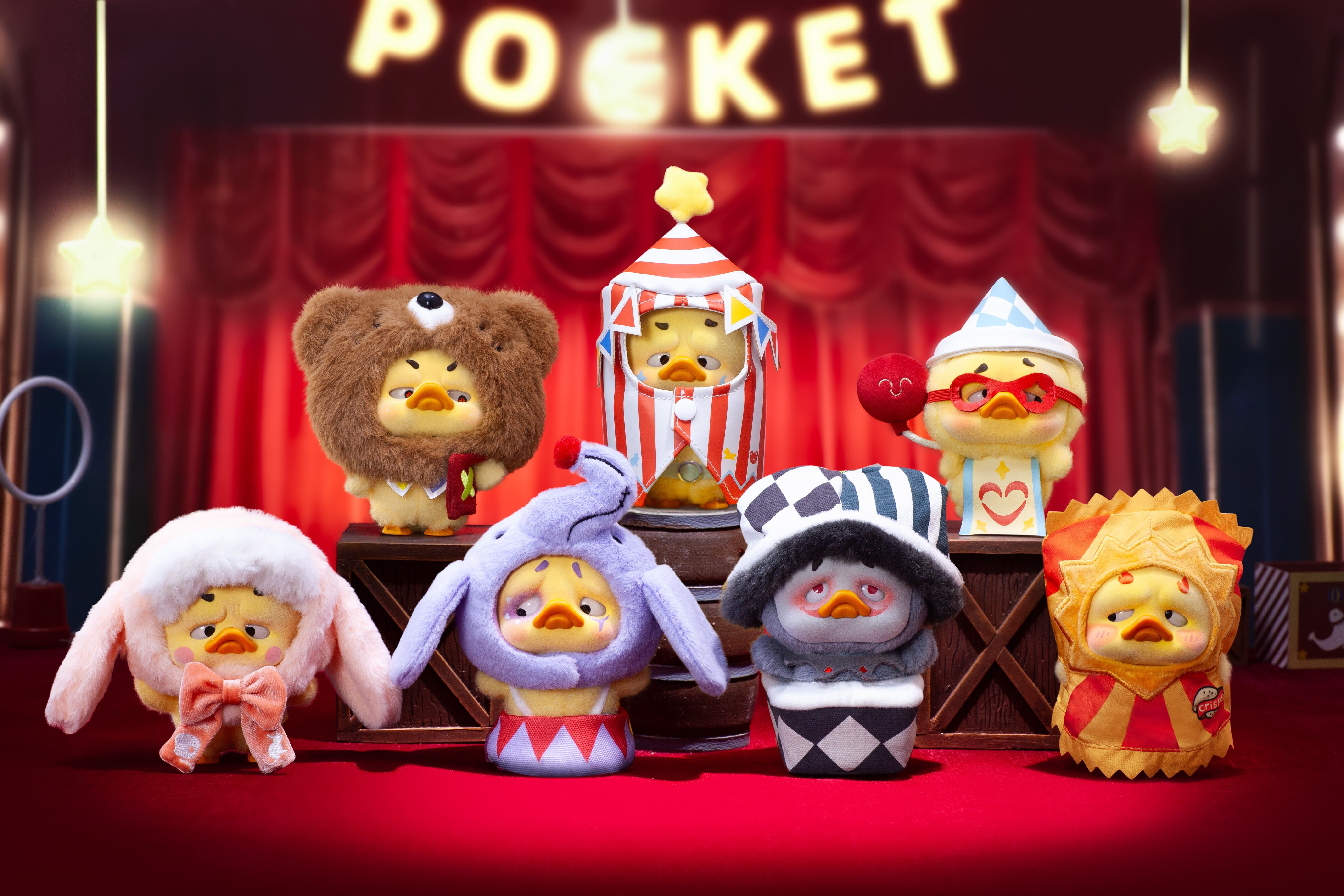 UPSETDUCK - Crazy Circus - Display of 6 Ducks 17cm - Mystery Box