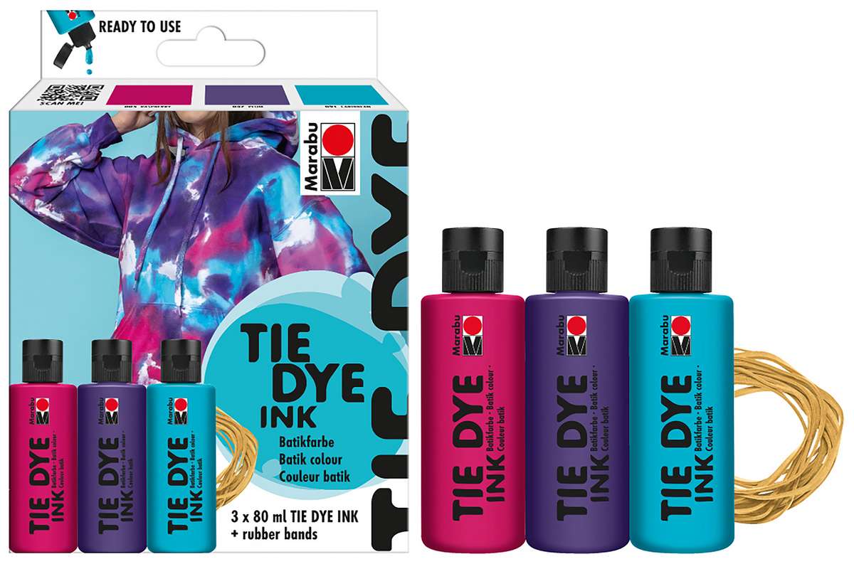 Tie dye ink set 3x80ml, trend