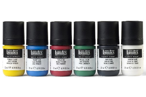 LQX Acrylic Gouache set 6x22ml primaries