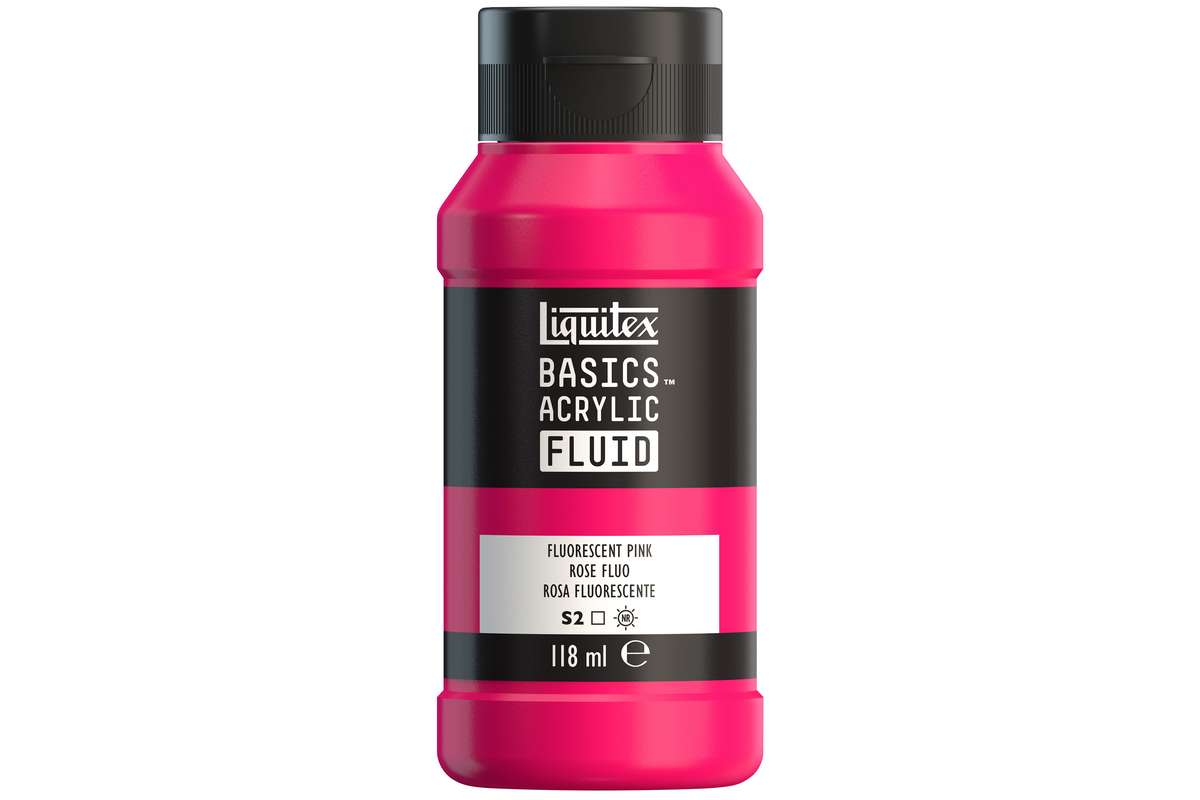 Basics fluid 118ml fluorescent pink row 987