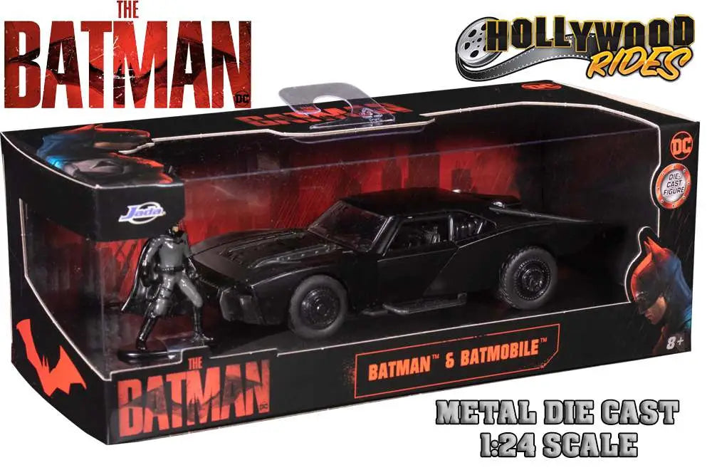 BATMAN 2022 BATMOBILE & BATMAN 1/24 DIE-CAST MODEL