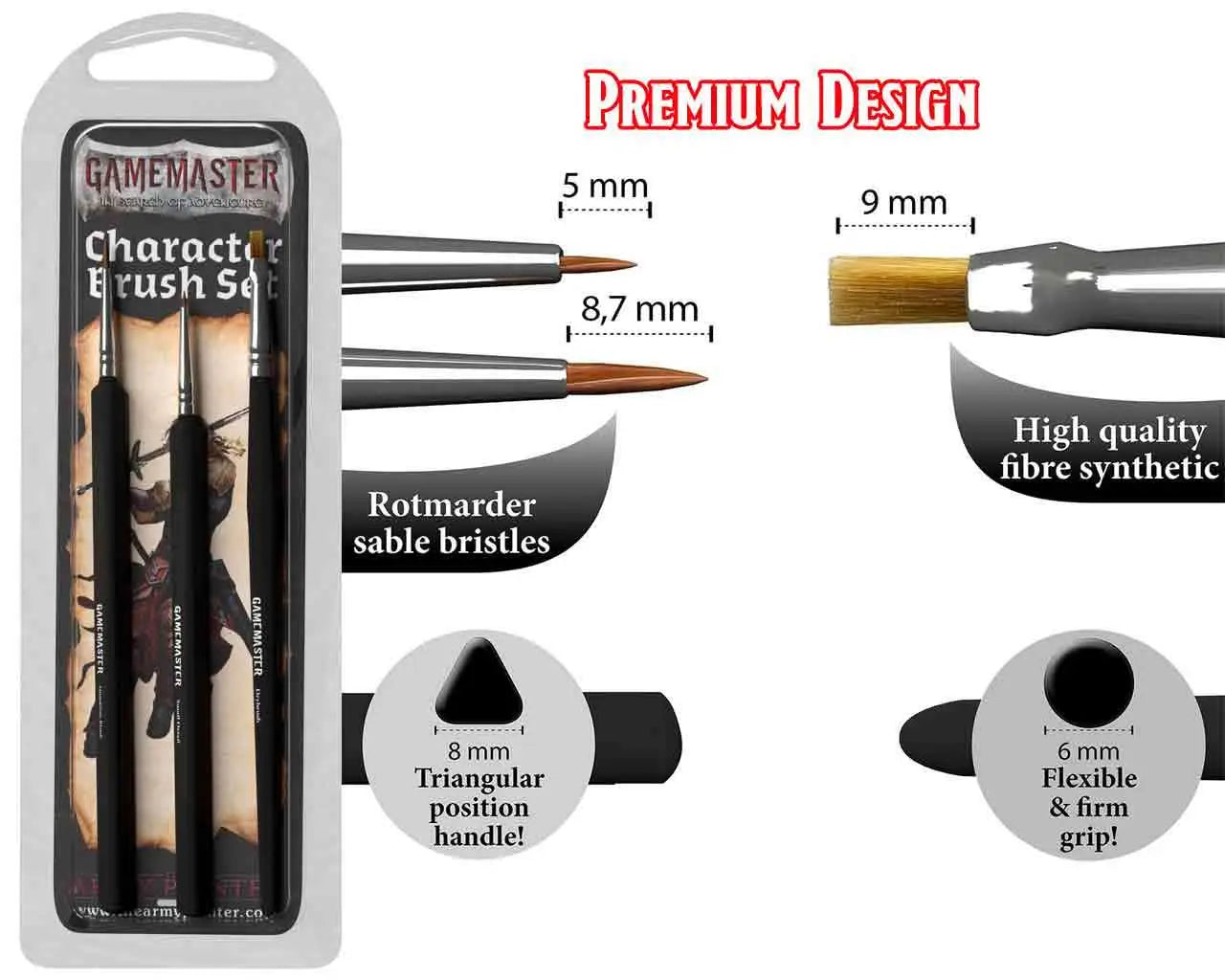 GAMEMASTER CHARACTER BRUSH SET