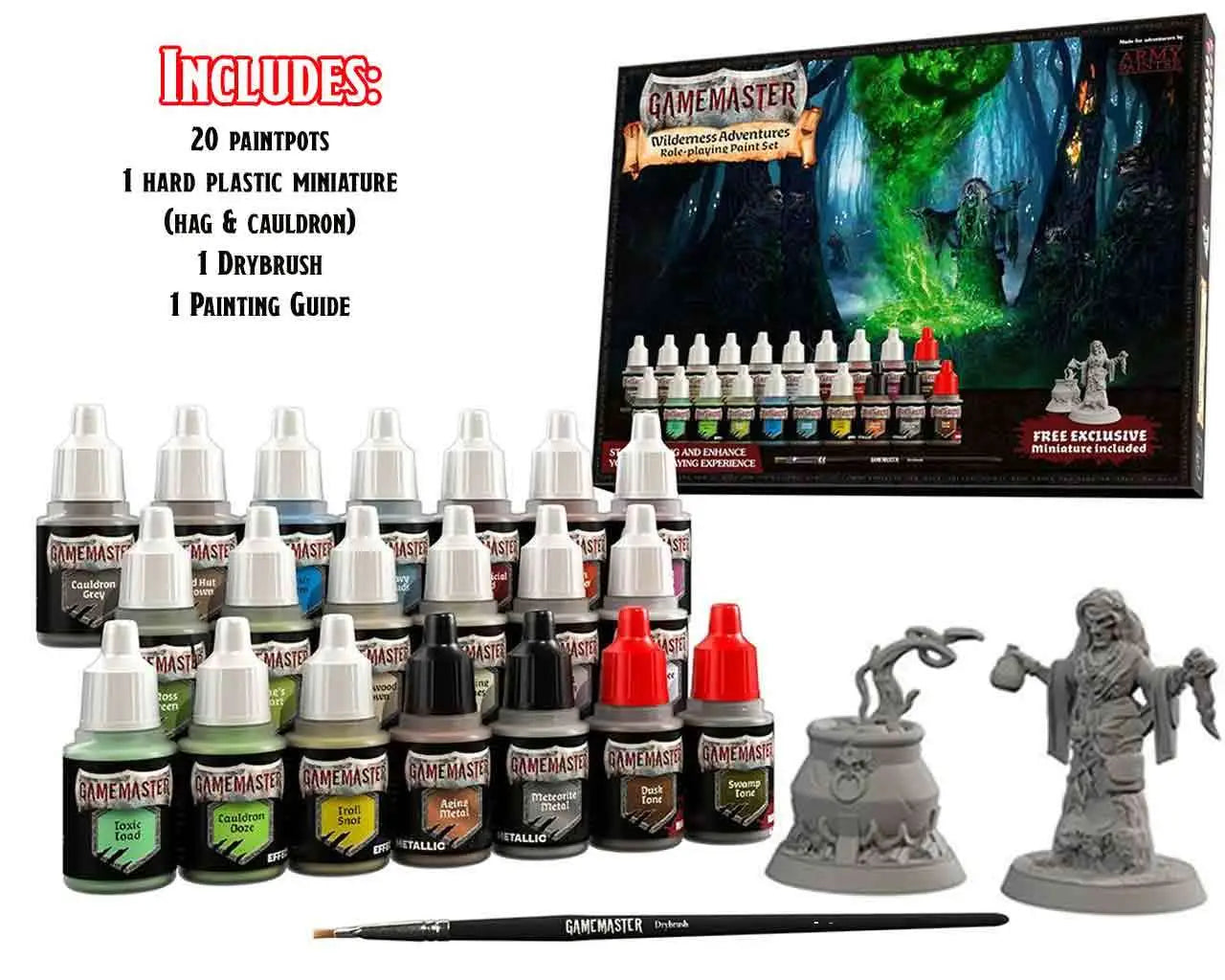 GAMEMASTER WILDERNESS ADVENTURES RPG PAINT SET