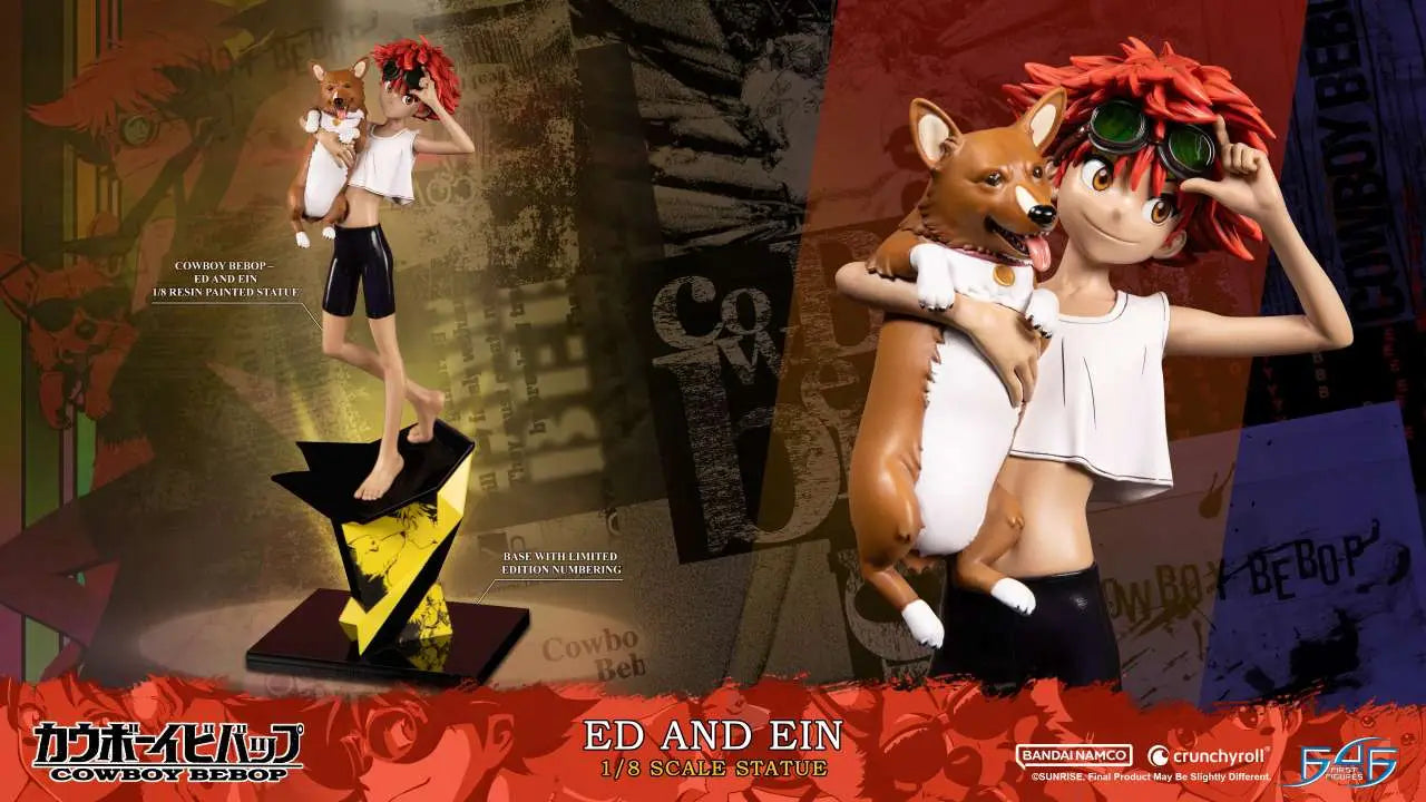 COWBOY BEBOP ED AND EIN 1/8 RESIN STATUE