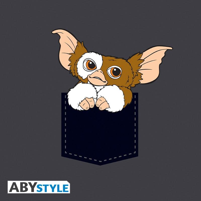 GREMLINS - T-Shirt - Pocket Gizmo - Dunkelgrau - (XS)
