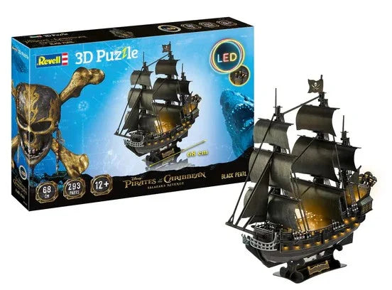 PIRATES OF THE CARIBBEAN - Black Pearl - Puzzle 3D 293pcs -Led Edition