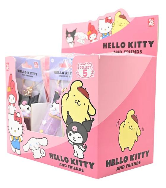 HELLO KITTY - Serie Donuts - Sortiment 12 Schlüsselanhänger 15,5 cm