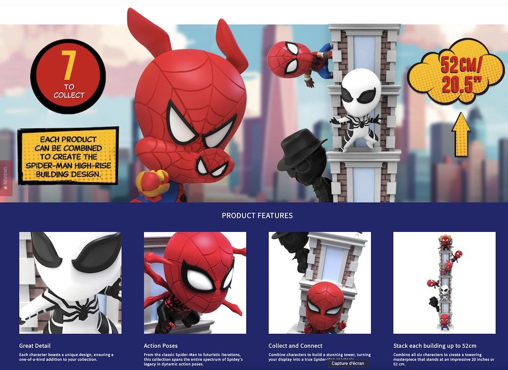 SPIDER-MAN – Tower-Serie – Sortiment 12er-Pack 8 cm