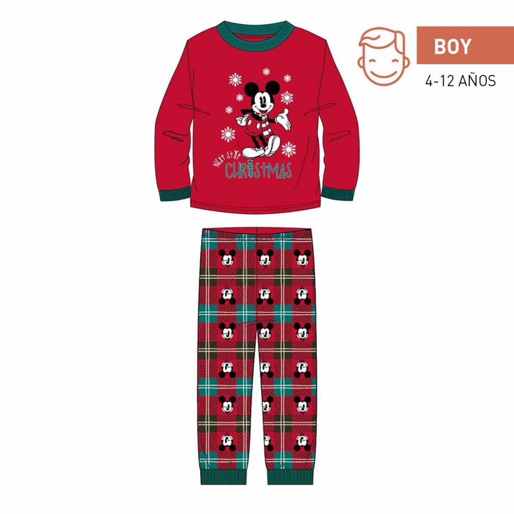 DISNEY – Mickey – Langer Jersey-Pyjama für Jungen – (12 Jahre)