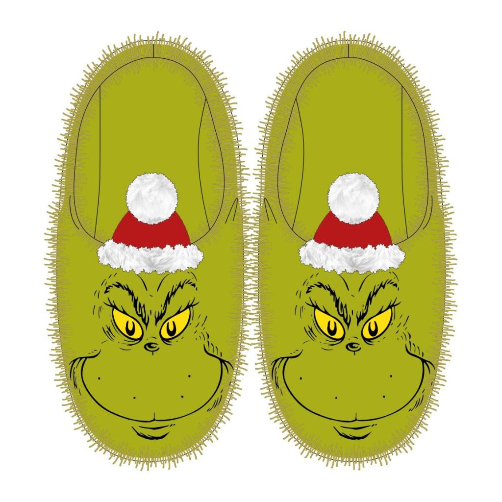 GRINCH - Xmas - Head - Slippers - S UK 7,5/8