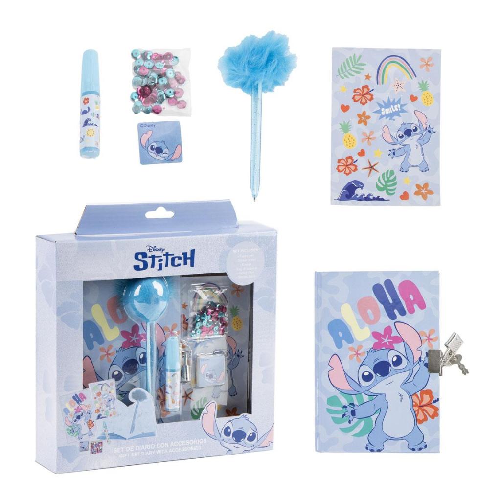 STITCH - Set de Papeterie - Journal + accessoires 6pc.