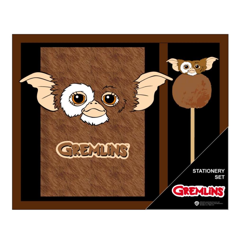 GREMLINS - Stationery Set - A5 Notebook + Pompom Pen