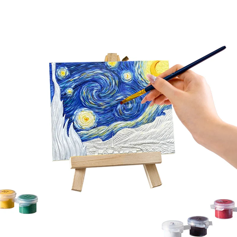 Resin DIY 3D Painting -The starry night - 13.5x10cm