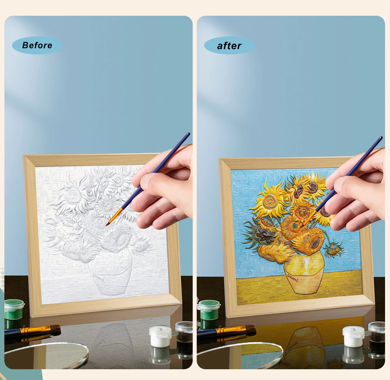 Resin DIY 3D Painting - Sunflower - 34x34cm
