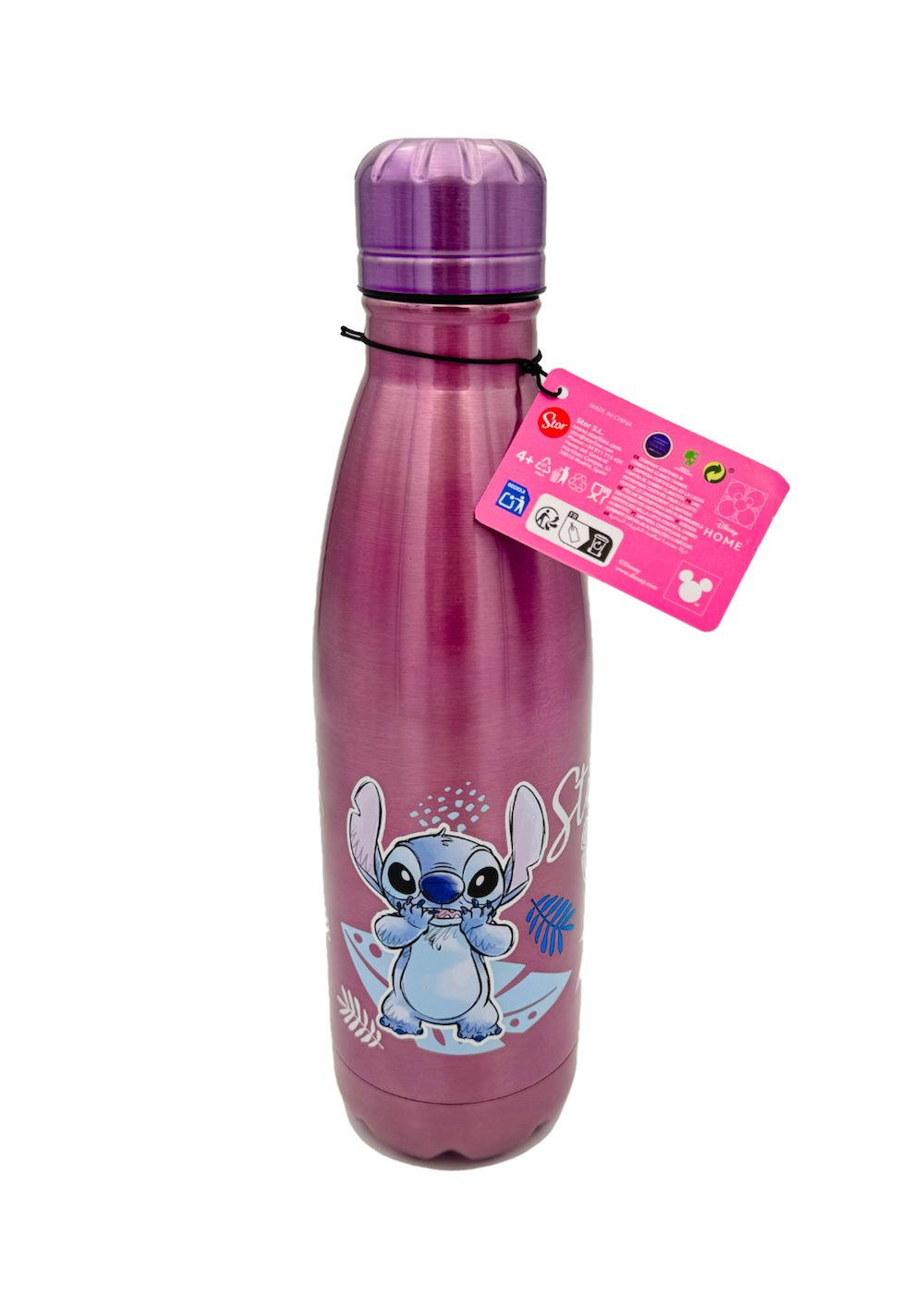 STITCH - Watercolor Metalic Pink - Stainless Steel Bottle 26oz
