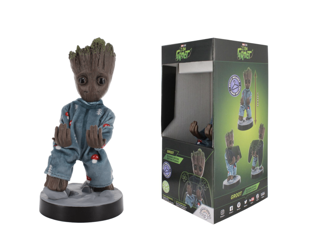 GROOT - Pyjama - Figure 20 cm- Controller & Phone Support