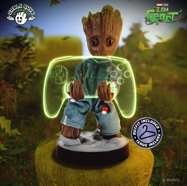 GROOT - Pyjama - Figure 20 cm- Controller & Phone Support