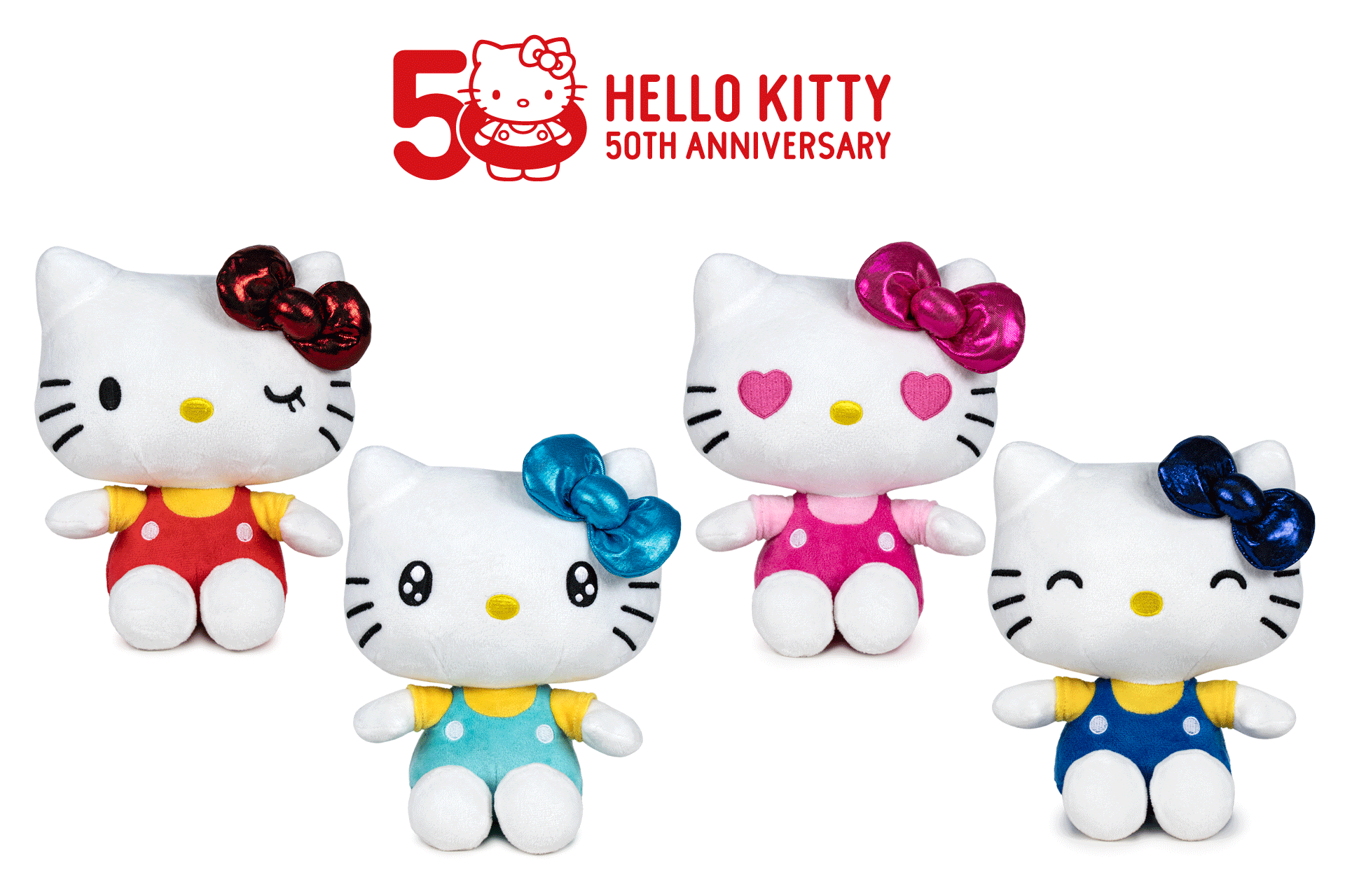 HELLO KITTY - Assortment of 12 Plushs - 4 Models - 16cm
