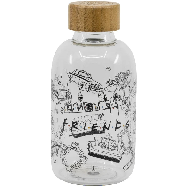 FRIENDS - Glasflasche - Kleine Größe 620 ml