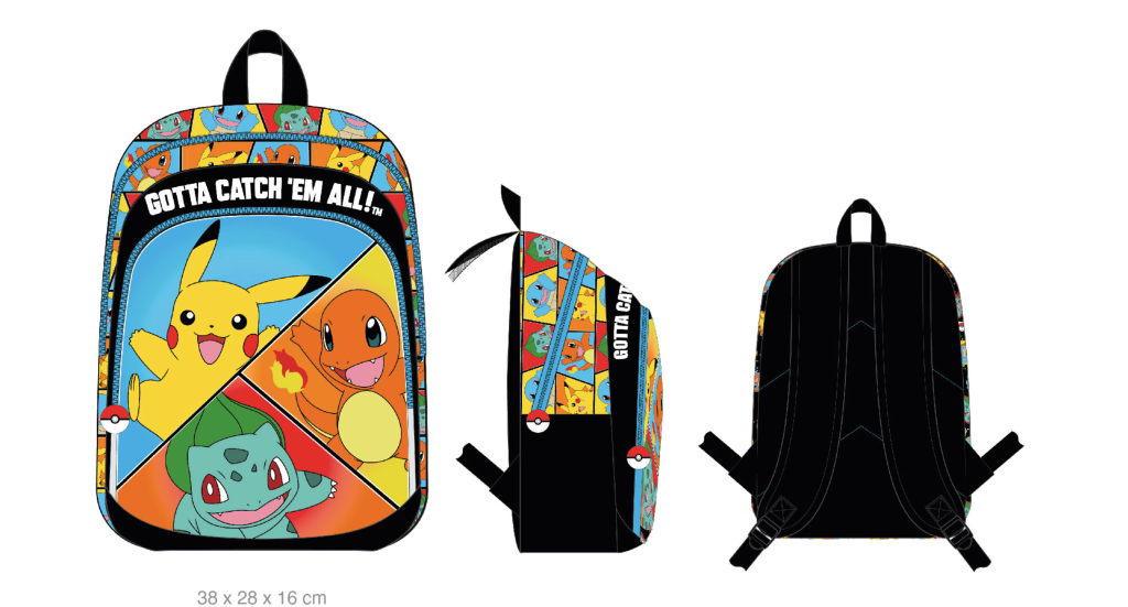 POKEMON - Starter - 2 Compartments BackPack '38x28x16cm'