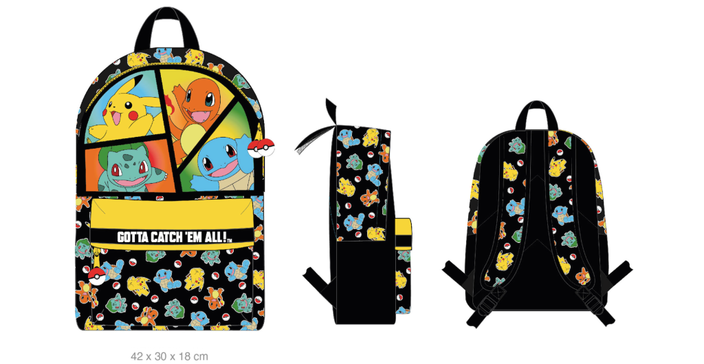POKEMON - Starter - 2 Compartments BackPack '42x30x18cm'