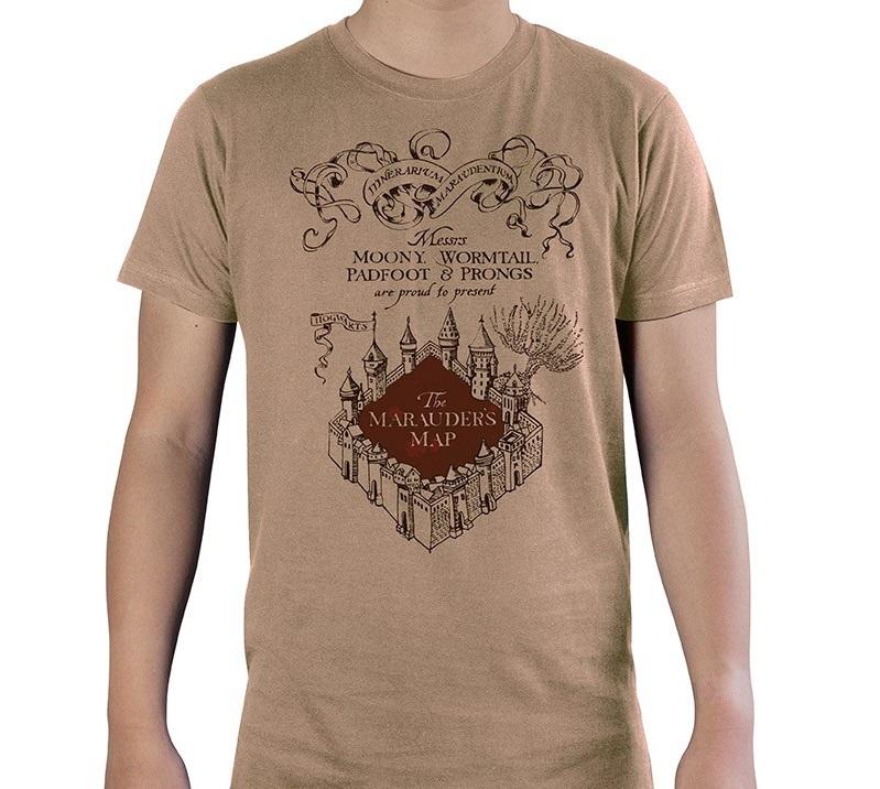HARRY POTTER - Marauder's Map - Men T-shirt - (XS)
