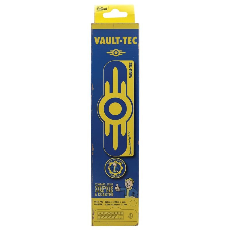 FALLOUT - Vault-Tec - XL Desktop Mat + 1 Coaster