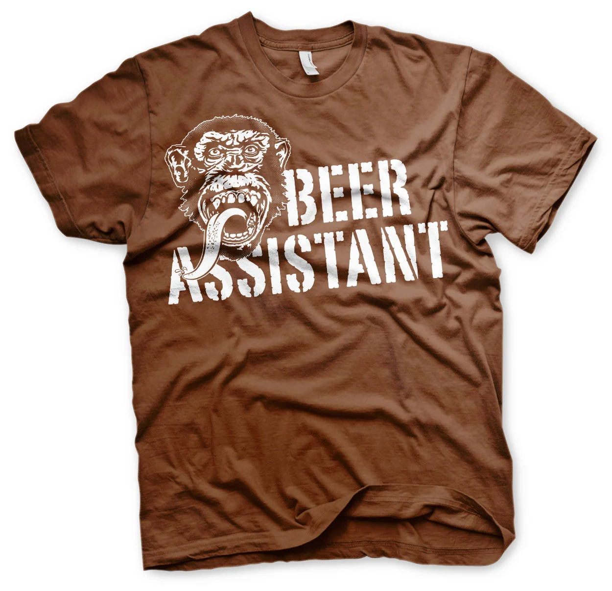 GAS MONKEY - T-Shirt Beer Assistant - Braun (S)