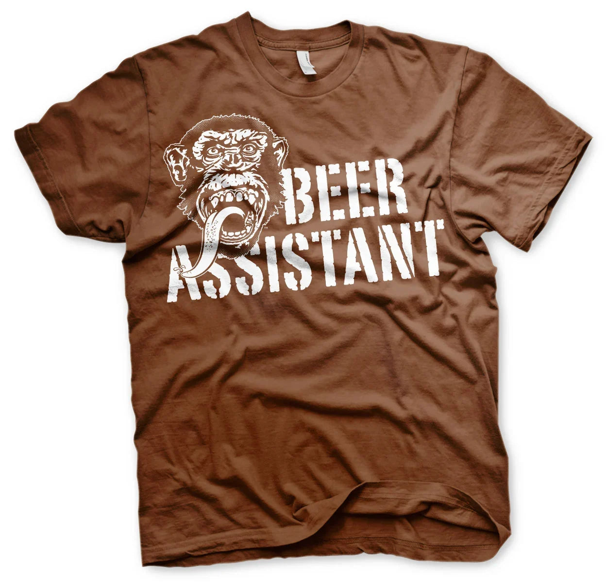 GAS MONKEY - T-Shirt Beer Assistant - Braun (12 Jahre)