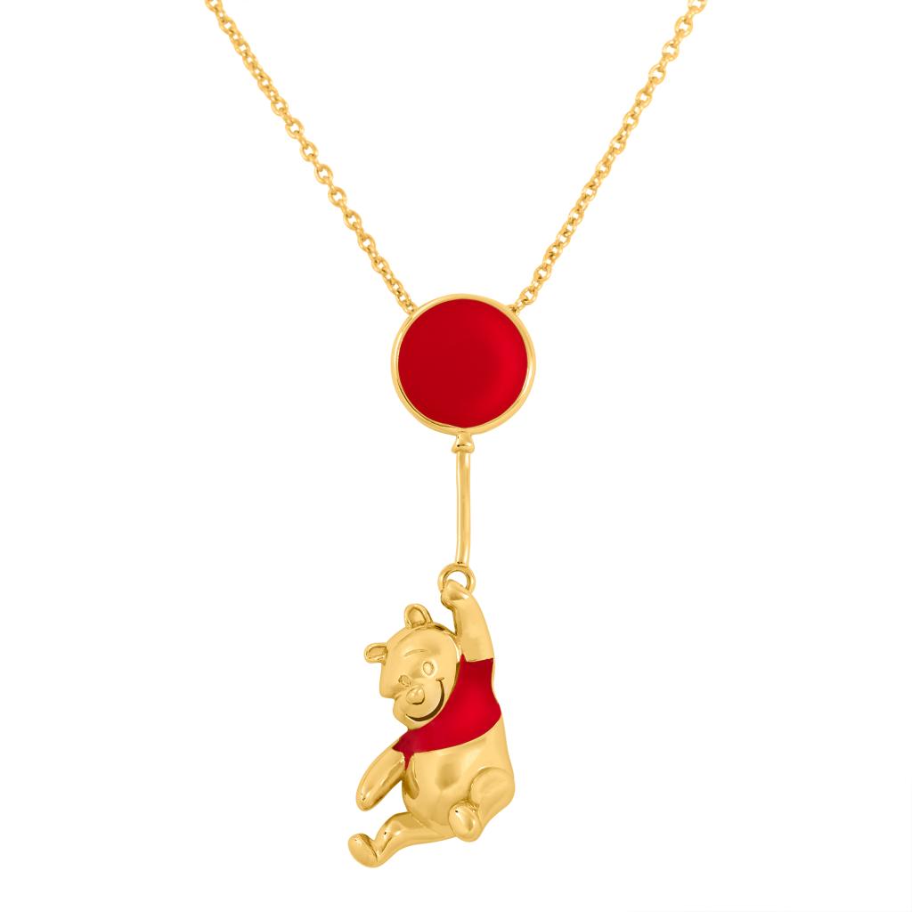 WINNIE THE POOH – Ballon – Halskette aus vermessingtem Messing