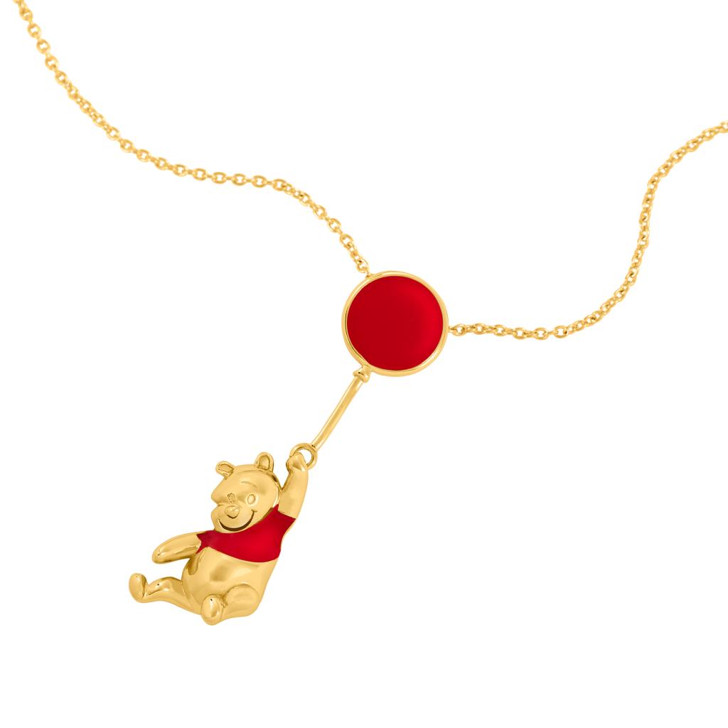 WINNIE THE POOH – Ballon – Halskette aus vermessingtem Messing