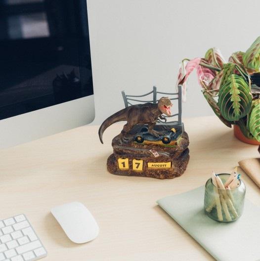 JURASSIC PARK - Calendrier Perpétuel 3D en Résine