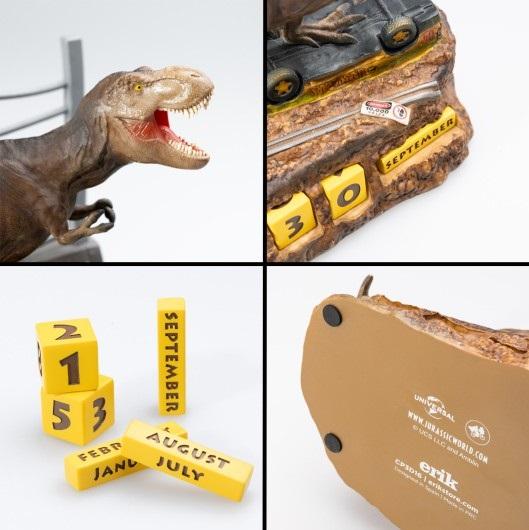 JURASSIC PARK - Calendrier Perpétuel 3D en Résine